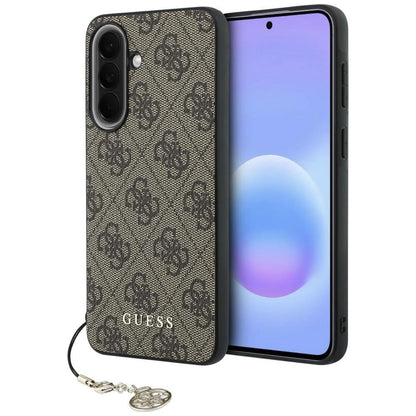 Калъф за Samsung Galaxy A37 5G, Guess, 4G Classic Logo Charm, Кафяв