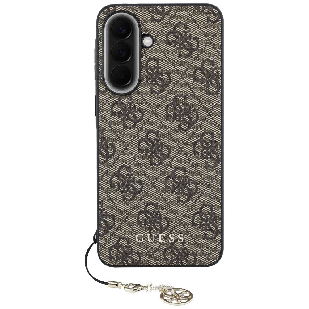 Калъф за Samsung Galaxy A37 5G, Guess, 4G Classic Logo Charm, Кафяв