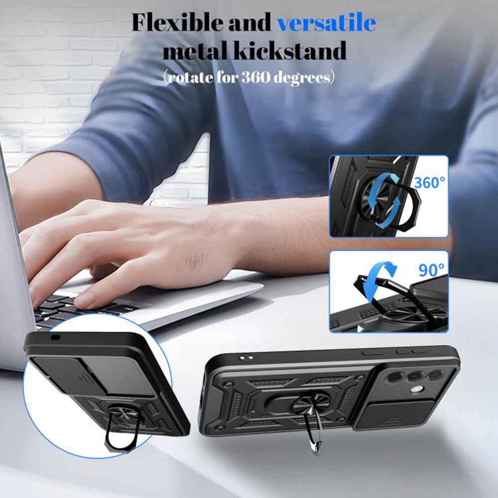 Калъф за Samsung Galaxy A37 5G, Techsuit, CamShield, Розово Злато