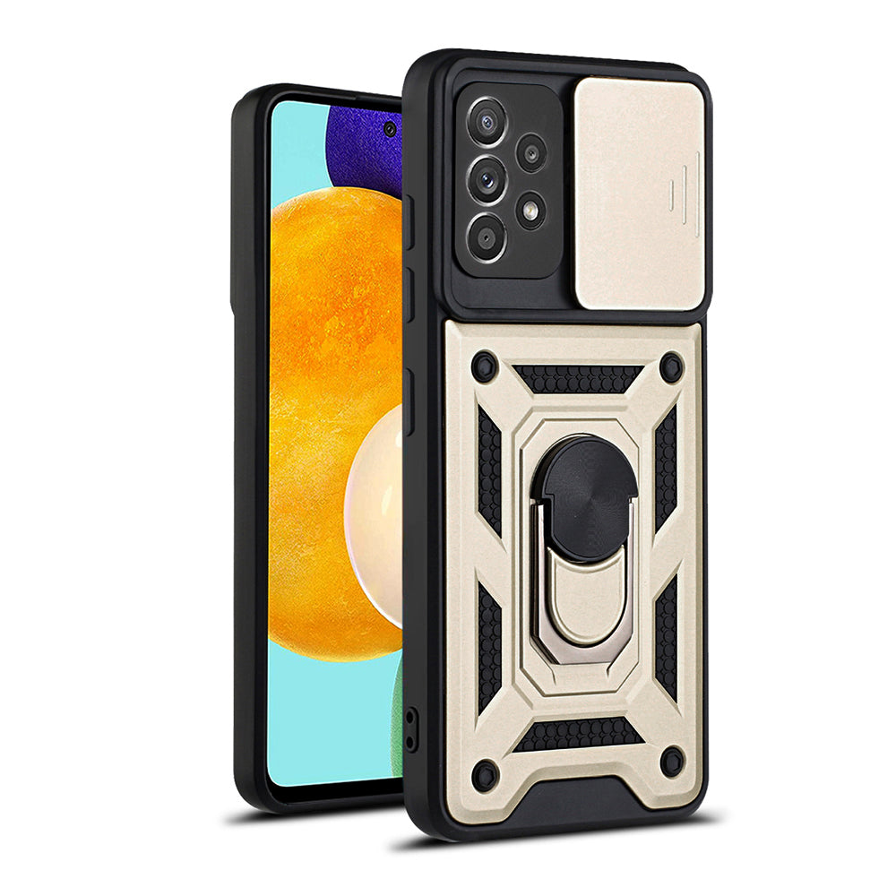 Калъф за Samsung Galaxy A52s 5G A528 / A52 5G A526 / A52 A525, Techsuit, CamShield, Златист