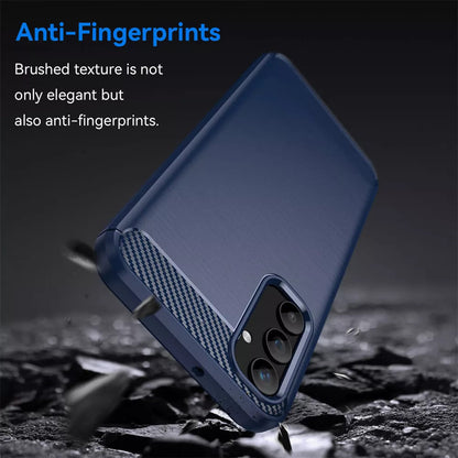 Калъф за Samsung Galaxy A55 5G A556, Techsuit, Карбон, Син