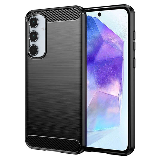 Калъф за Samsung Galaxy A55 5G A556, Techsuit, Карбон, Черен