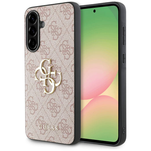 Калъф за Samsung Galaxy A56 A566, Guess, 4G Big Logo, Розов