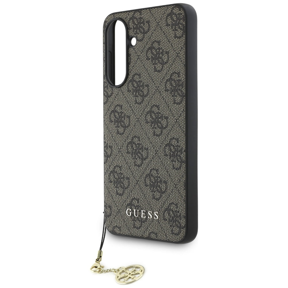 Калъф за Samsung Galaxy A56 A566, Guess, 4G Charm, Кафяв