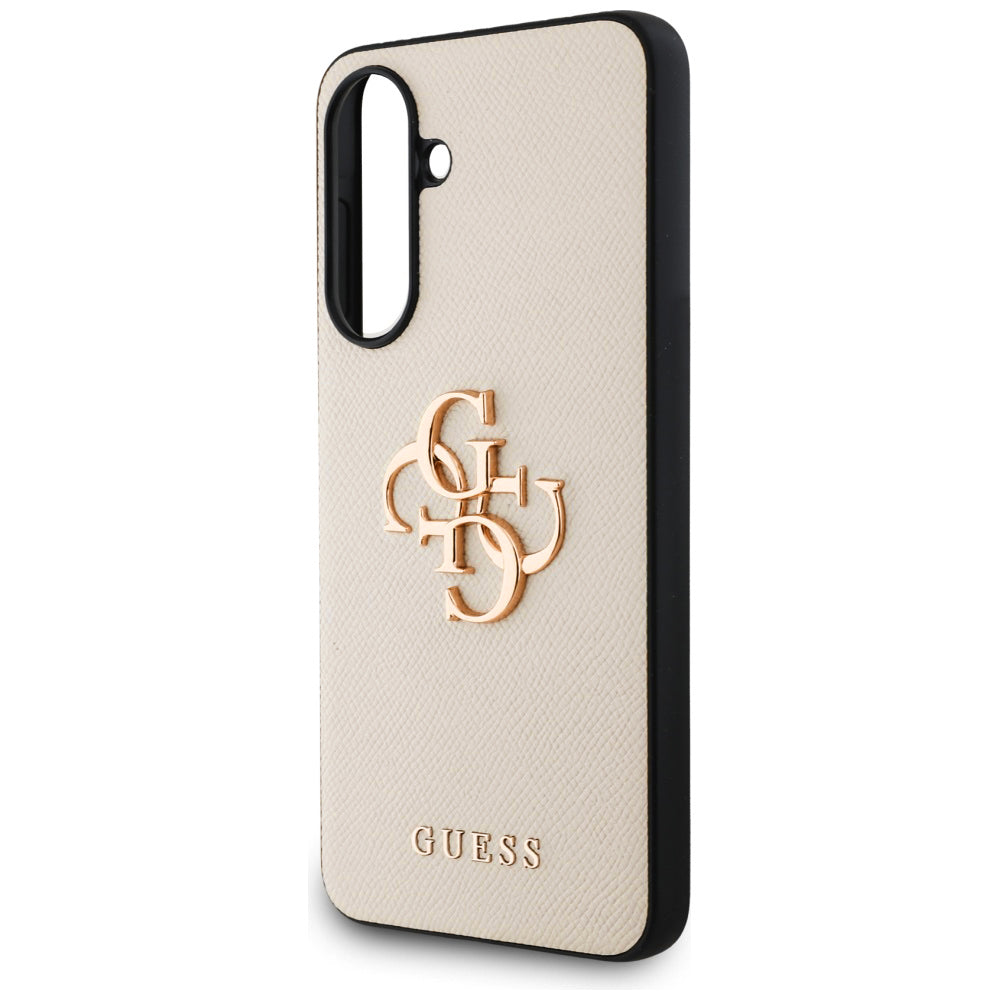 Калъф за Samsung Galaxy A56 A566, Guess, 4G Grained Big and Classic Logo, Бежов