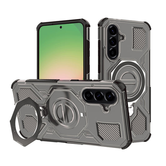 Case for Samsung Galaxy A56 A566, Techsuit, Carbon Shield Pro, Light Black