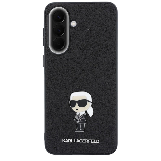 Калъф за Samsung Galaxy A57 5G, Karl Lagerfeld, Glitter Fixed Ikonik Karl, Черен