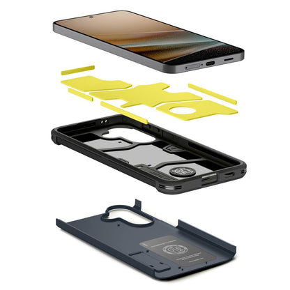 Калъф за Samsung Galaxy A57 5G, Spigen, Tough Armor, Син ACS11126