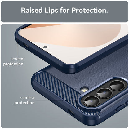 Калъф за Samsung Galaxy A57 5G, Techsuit, Карбон, Син