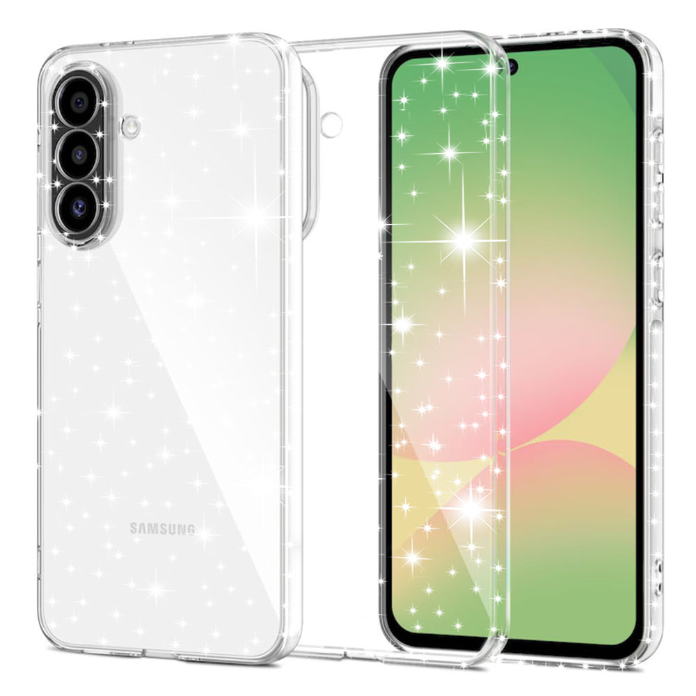 Калъф за Samsung Galaxy A57 5G, Techsuit, SparkleSkin, Прозрачен