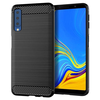 Калъф за Samsung Galaxy A7 (2018) A750, Techsuit, Карбон, Черен