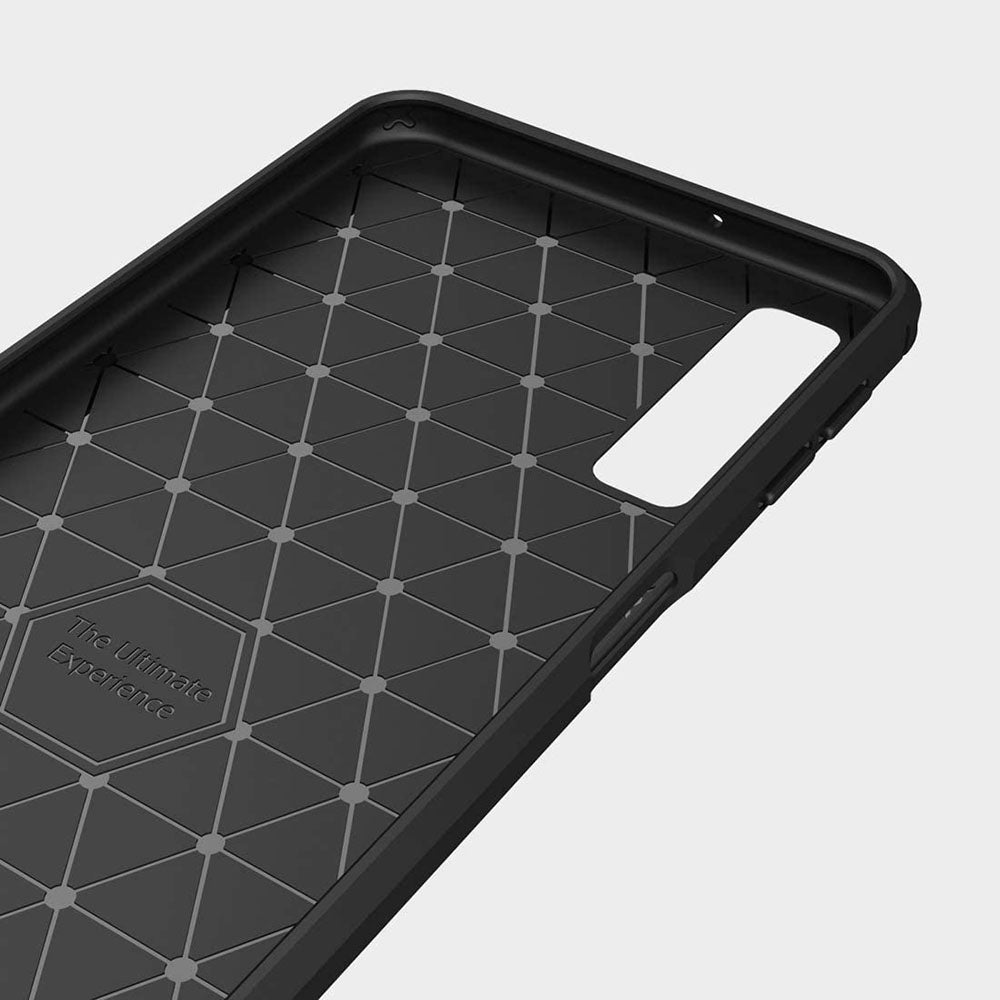 Калъф за Samsung Galaxy A7 (2018) A750, Techsuit, Карбон, Черен