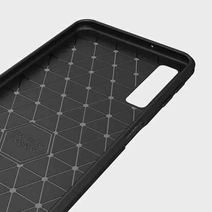Калъф за Samsung Galaxy A7 (2018) A750, Techsuit, Карбон, Черен