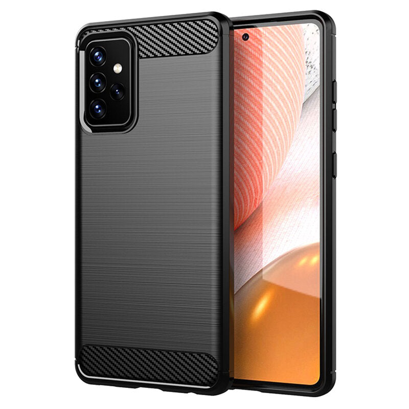 Калъф за Samsung Galaxy A72 A725 / A72 5G A726, Techsuit, Карбон, Черен