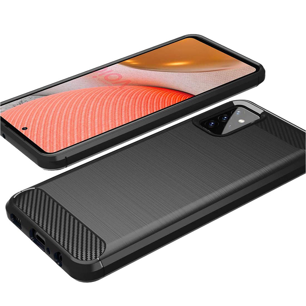 Калъф за Samsung Galaxy A72 A725 / A72 5G A726, Techsuit, Карбон, Черен