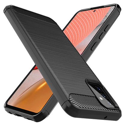Калъф за Samsung Galaxy A72 A725 / A72 5G A726, Techsuit, Карбон, Черен