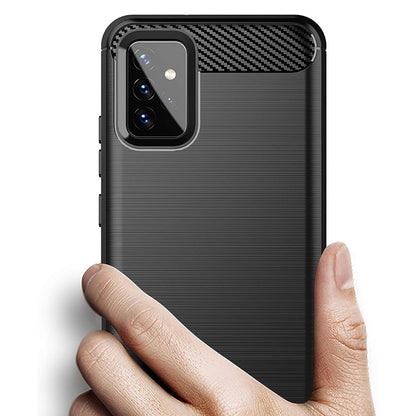 Калъф за Samsung Galaxy A72 A725 / A72 5G A726, Techsuit, Карбон, Черен