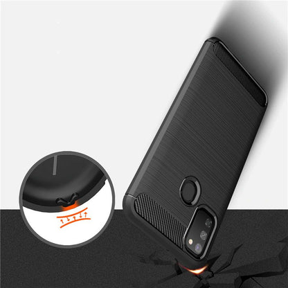 Калъф за Samsung Galaxy M21 M215 / M30s M307, Techsuit, Карбон, Черен