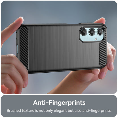 Калъф за Samsung Galaxy M35, Techsuit, Карбон, Черен