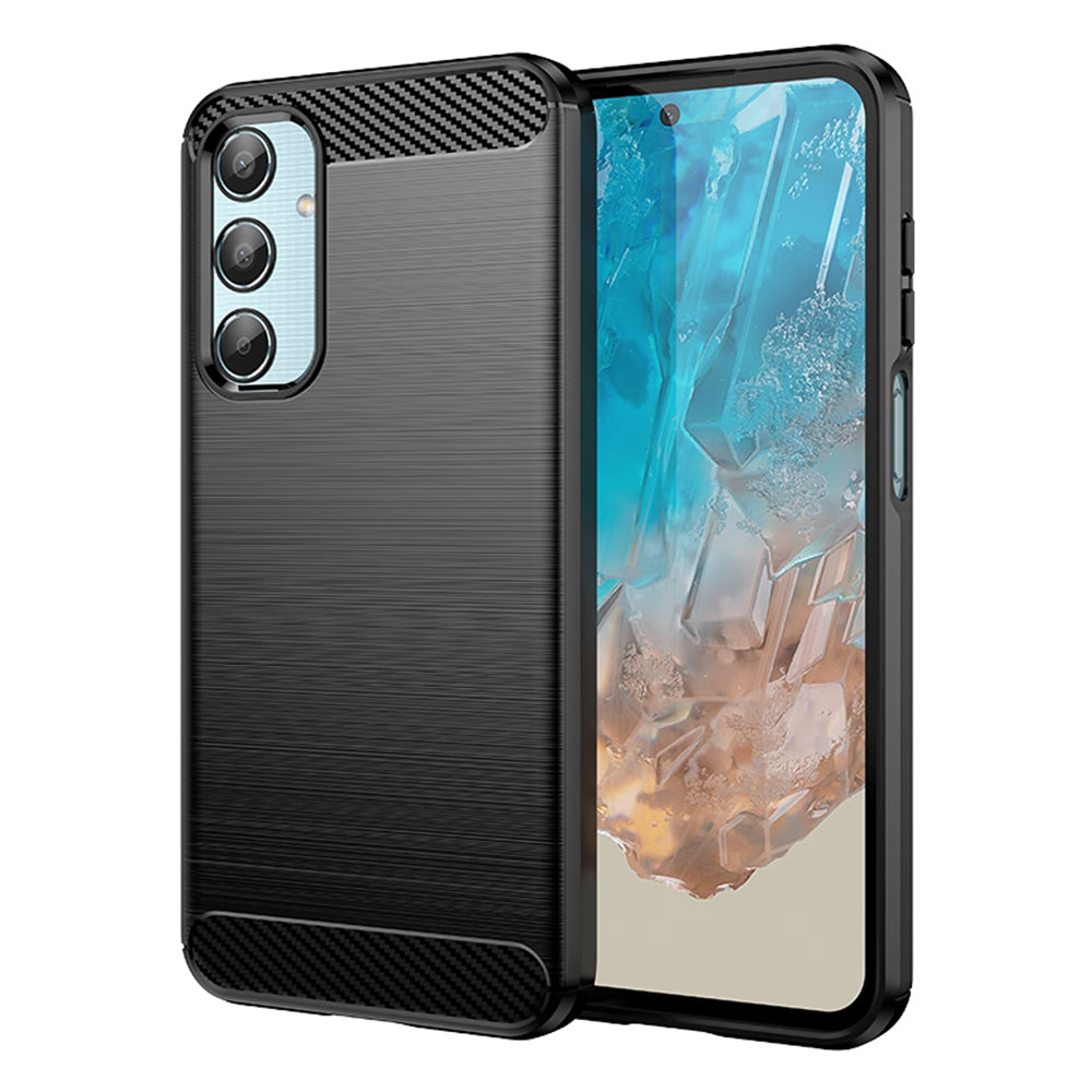 Калъф за Samsung Galaxy M35, Techsuit, Карбон, Черен