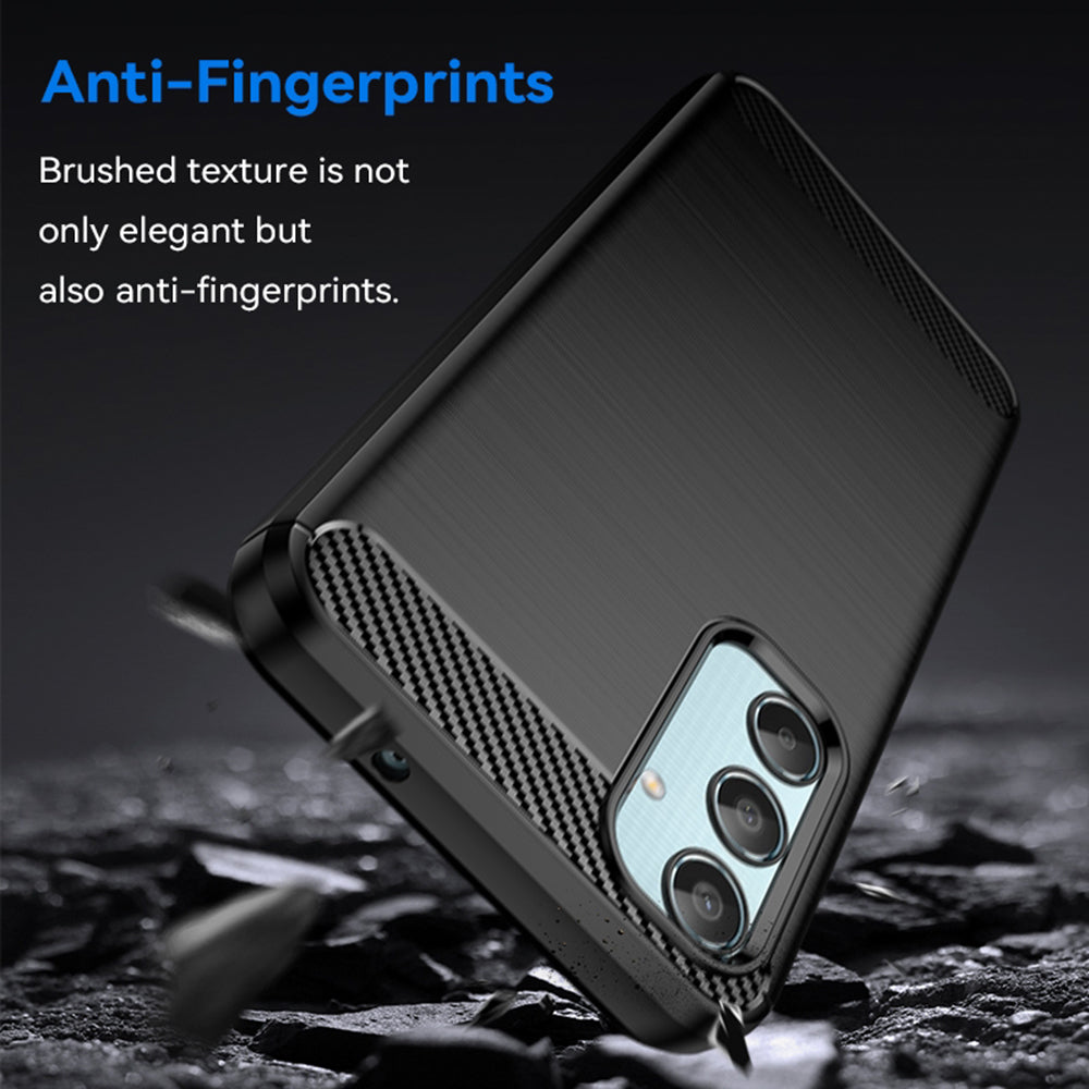 Калъф за Samsung Galaxy M35, Techsuit, Карбон, Черен