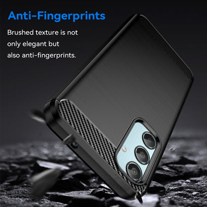 Калъф за Samsung Galaxy M35, Techsuit, Карбон, Черен