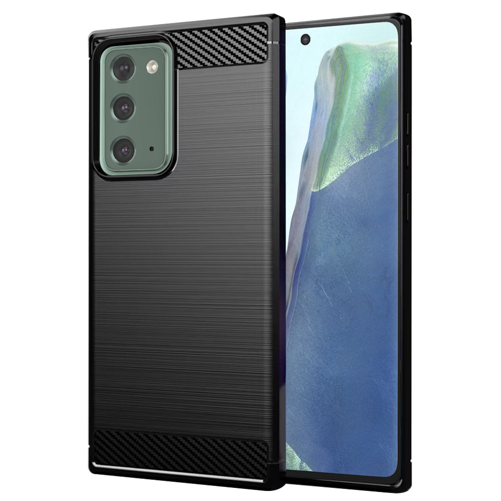 Калъф за Samsung Galaxy Note 20 5G N981 / Note 20 N980, Techsuit, Карбон, Черен