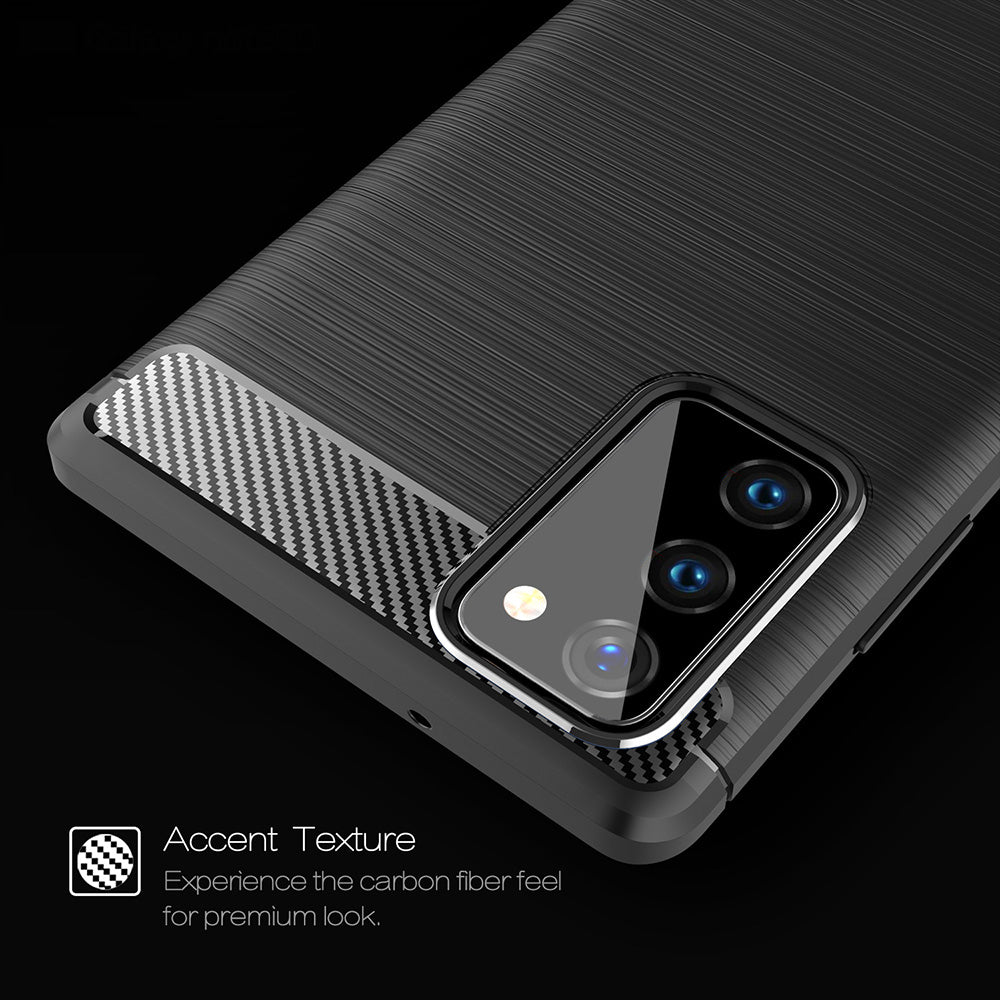 Калъф за Samsung Galaxy Note 20 5G N981 / Note 20 N980, Techsuit, Карбон, Черен