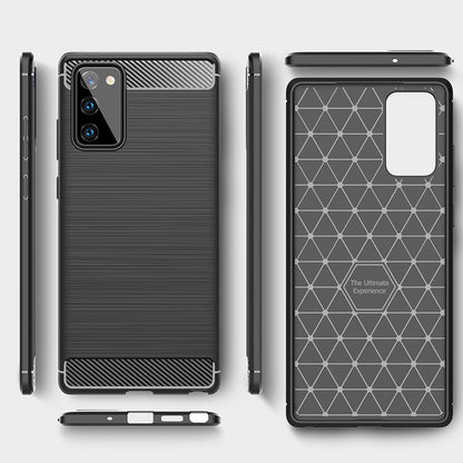 Калъф за Samsung Galaxy Note 20 5G N981 / Note 20 N980, Techsuit, Карбон, Черен