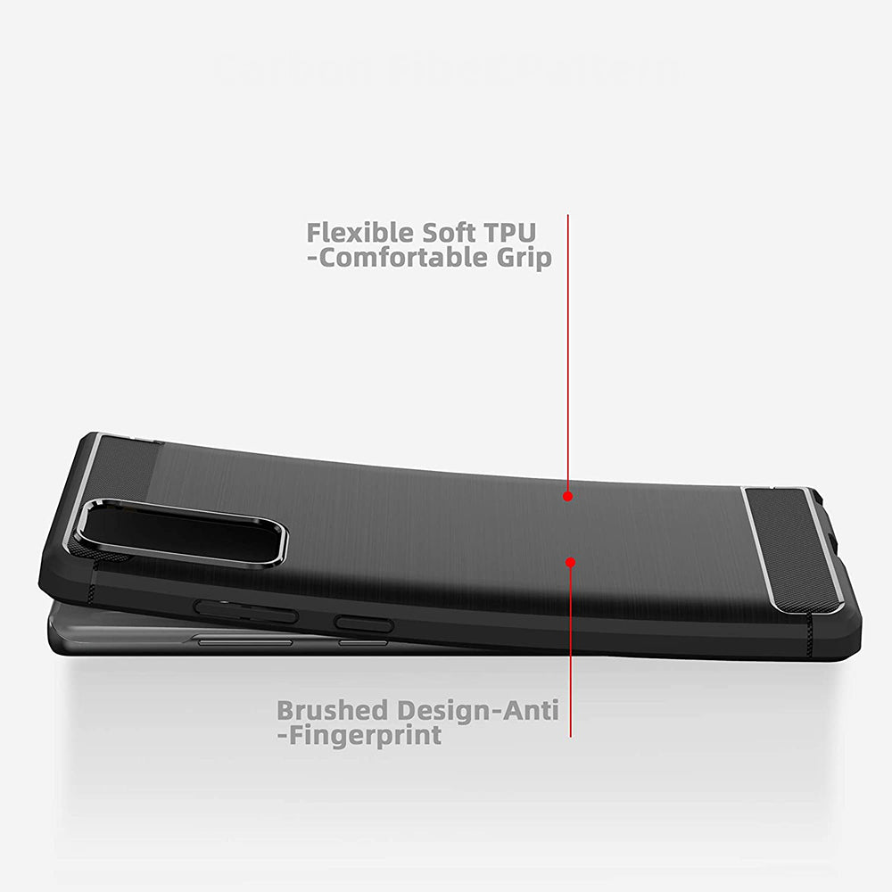 Калъф за Samsung Galaxy Note 20 5G N981 / Note 20 N980, Techsuit, Карбон, Черен
