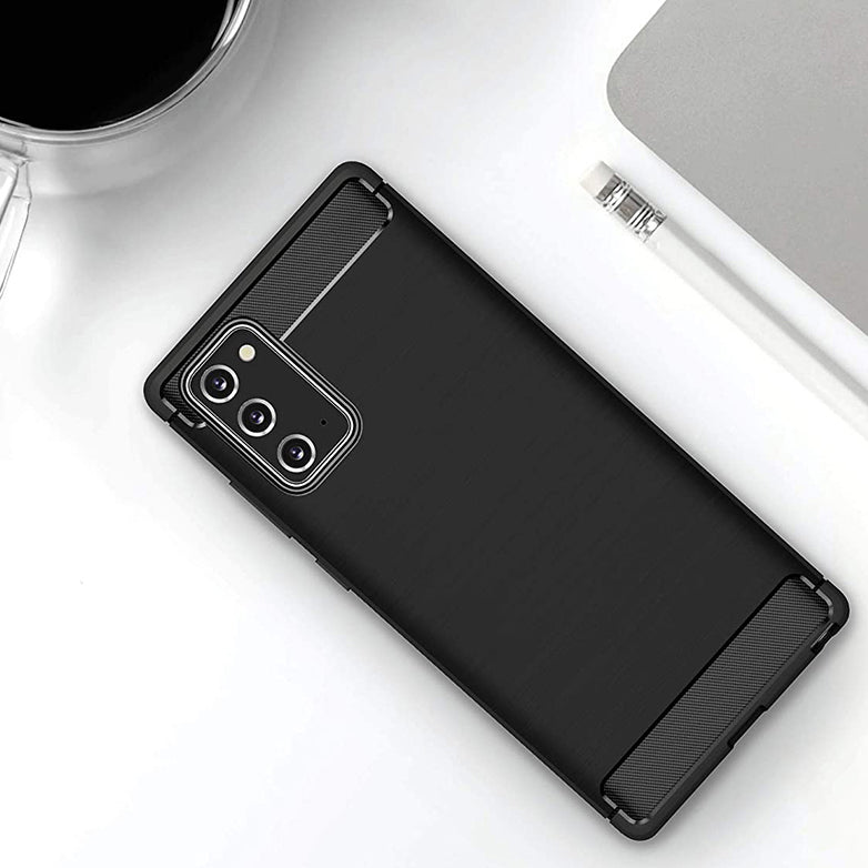 Калъф за Samsung Galaxy Note 20 5G N981 / Note 20 N980, Techsuit, Карбон, Черен
