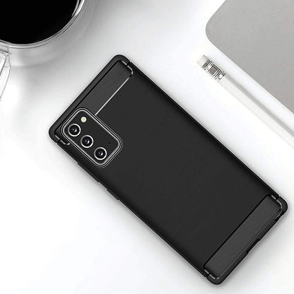 Калъф за Samsung Galaxy Note 20 5G N981 / Note 20 N980, Techsuit, Карбон, Черен