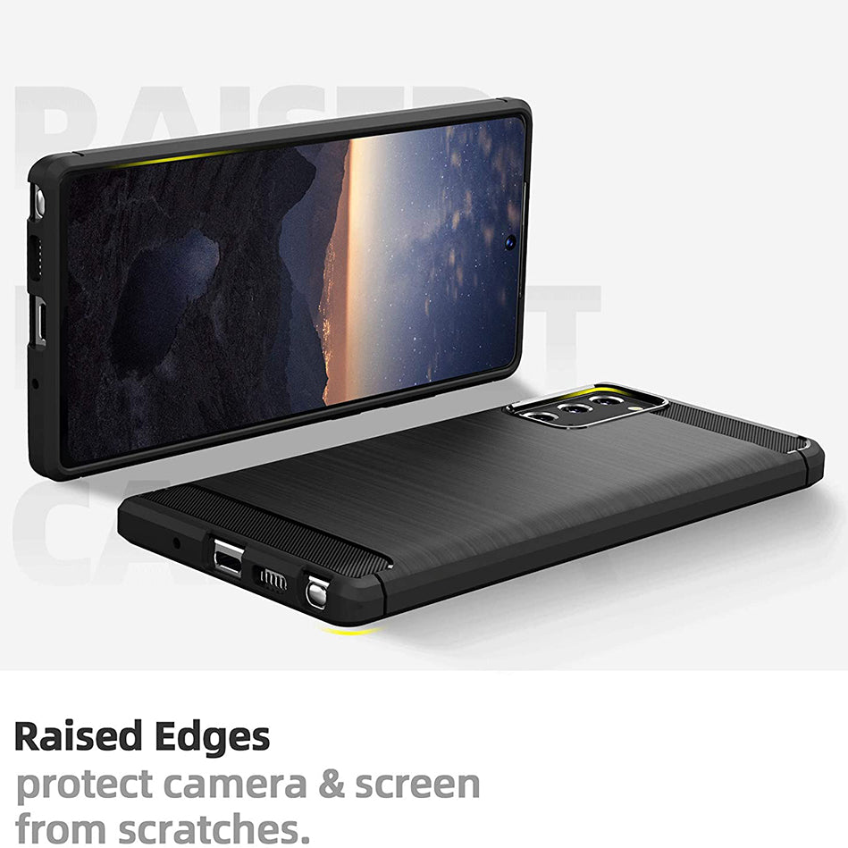 Калъф за Samsung Galaxy Note 20 5G N981 / Note 20 N980, Techsuit, Карбон, Черен