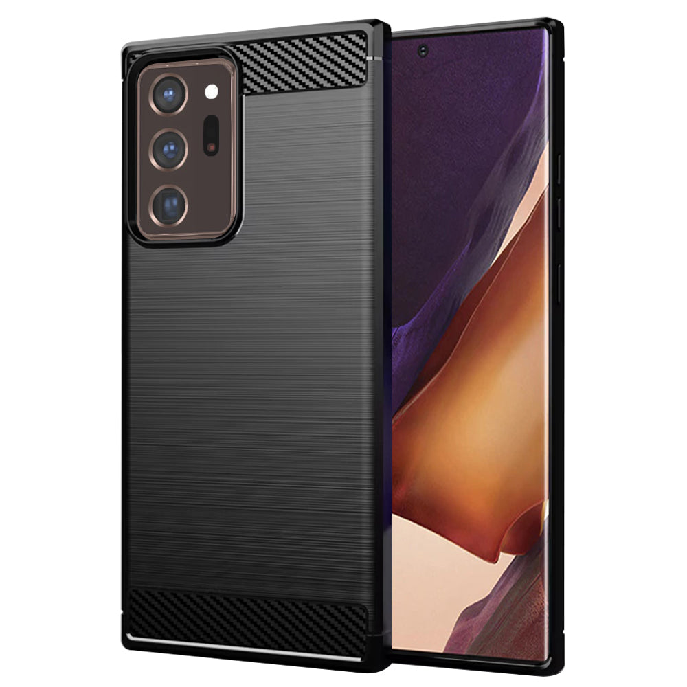 Калъф за Samsung Galaxy Note 20 Ultra 5G N986 / Note 20 Ultra N985, Techsuit, Карбон, Черен