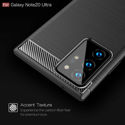 Калъф за Samsung Galaxy Note 20 Ultra 5G N986 / Note 20 Ultra N985, Techsuit, Карбон, Черен