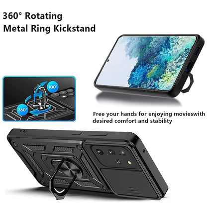 Калъф за Samsung Galaxy S20+ 5G G986 / S20+ G985, Techsuit, CamShield, Черен