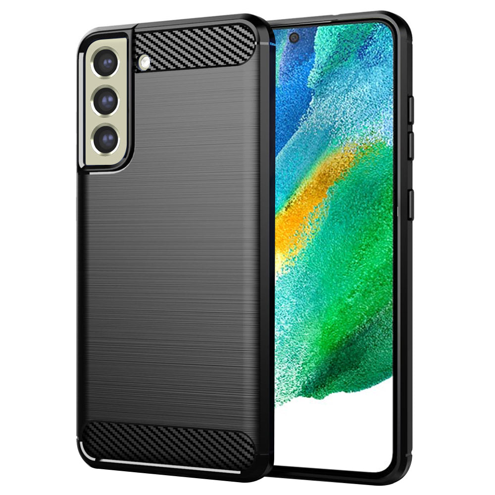 Калъф за Samsung Galaxy S21 FE 5G G990, Techsuit, Карбон, Черен