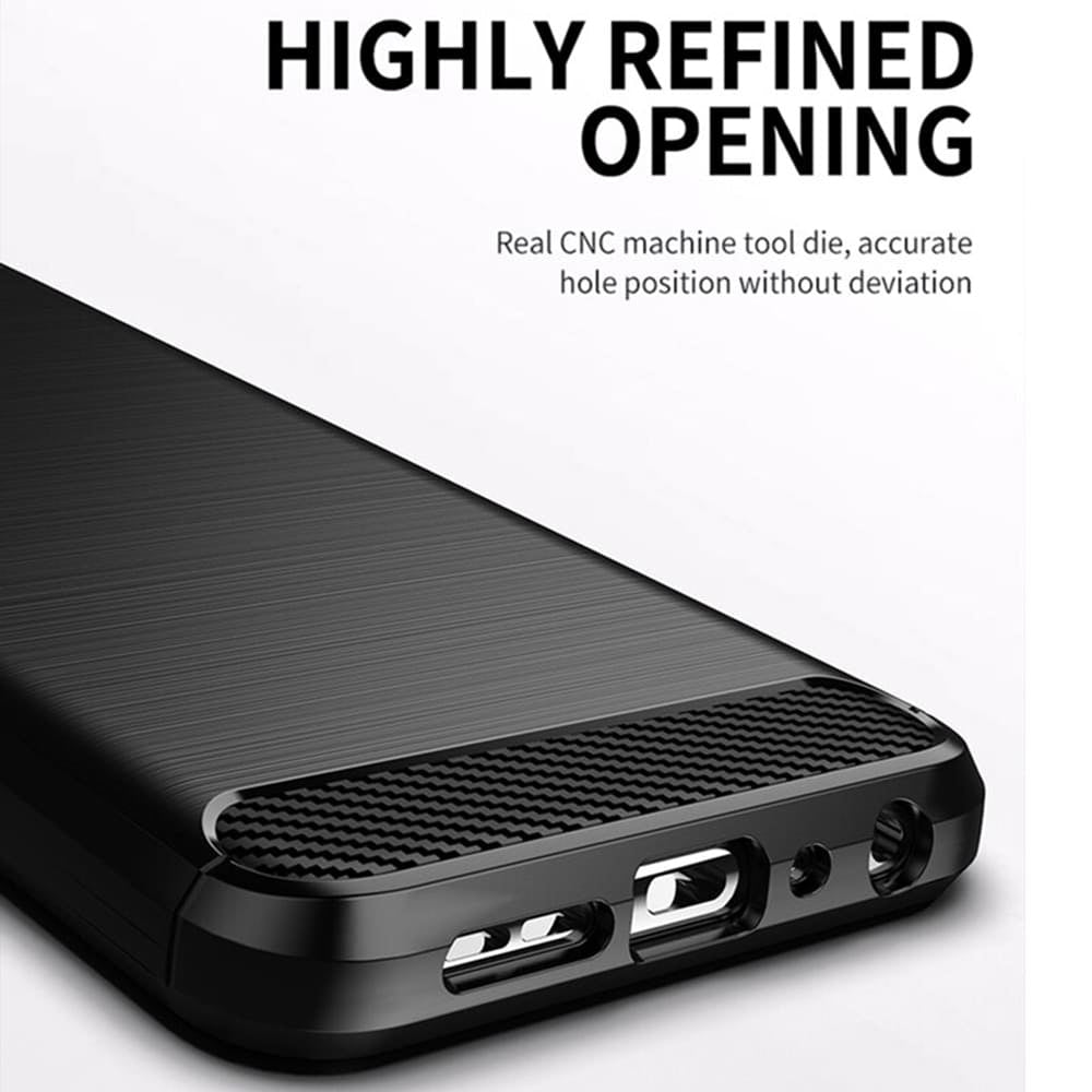 Калъф за Samsung Galaxy S21 FE 5G G990, Techsuit, Карбон, Черен