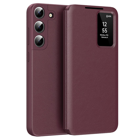 Калъф за Samsung Galaxy S22+ 5G S906, Techsuit, SmartView, Червен