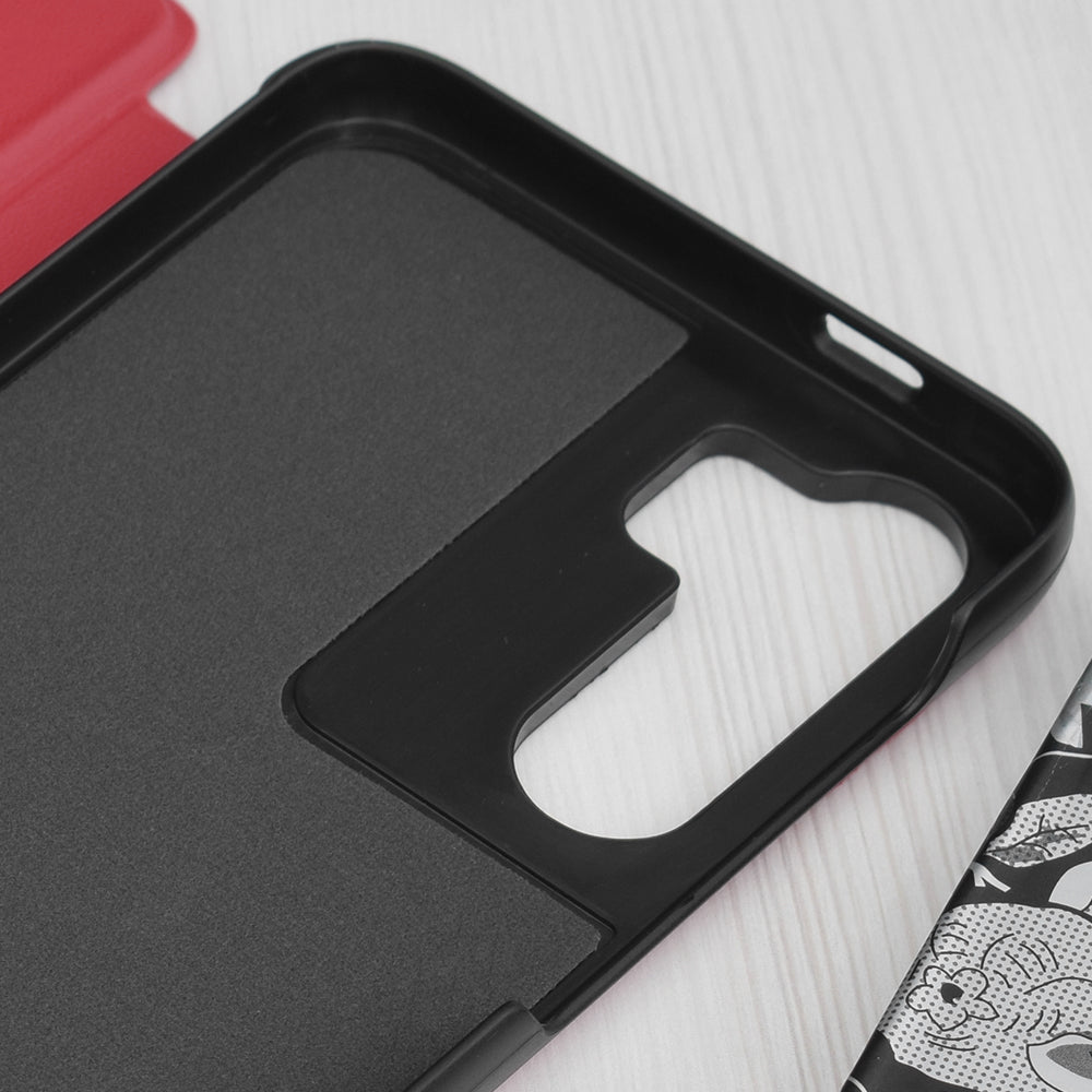 Калъф за Samsung Galaxy S23 FE S711, Techsuit, eFold, Червен
