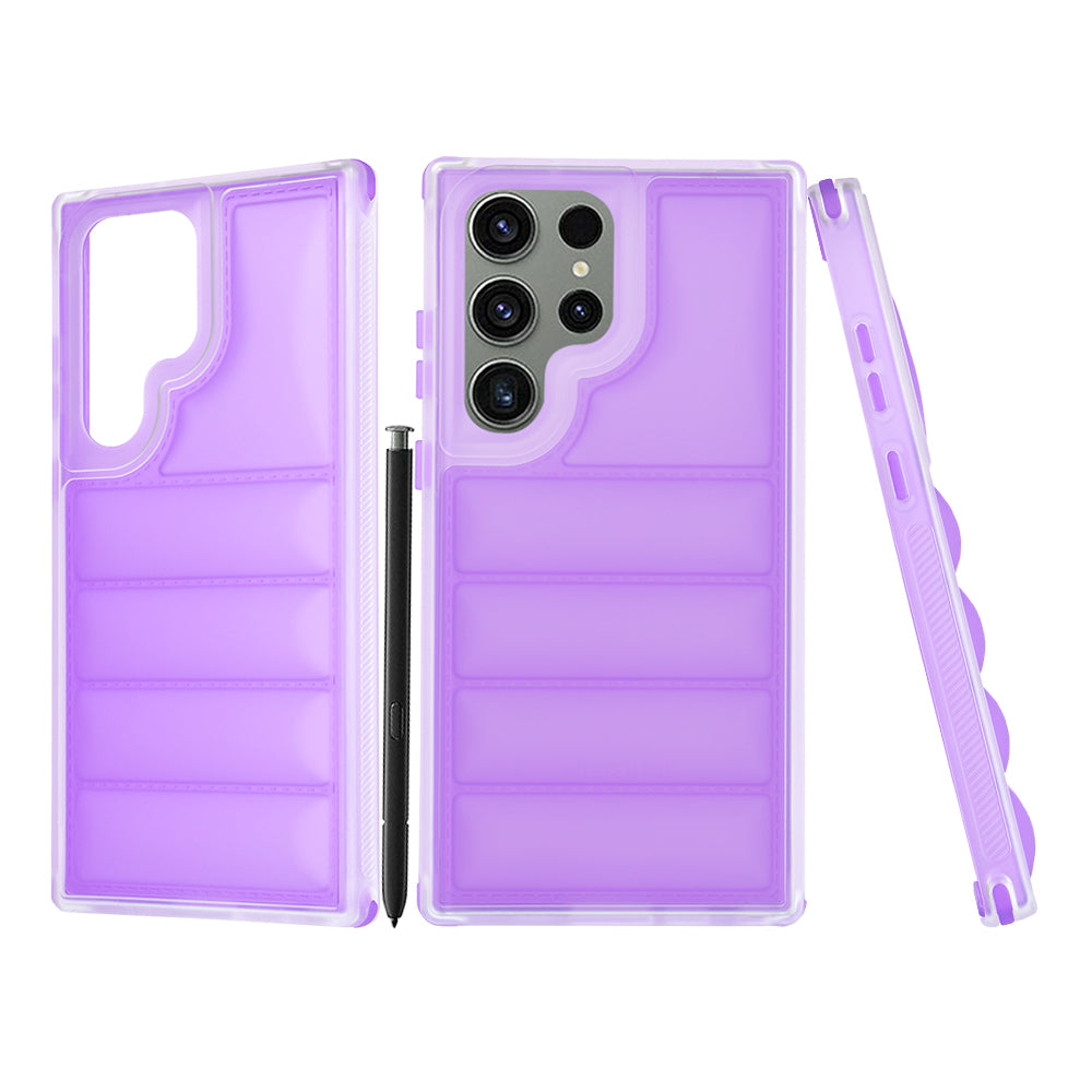 Case for Samsung Galaxy S23 FE S711, Techsuit, Wave Shield, Purple