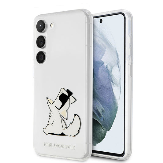 Калъф за Samsung Galaxy S23+ S916, Karl Lagerfeld, Choupette Eat, Прозрачен
