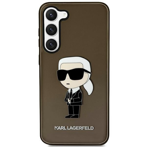 Калъф за Samsung Galaxy S23+ S916, Karl Lagerfeld, Ikonik Karl, Черен