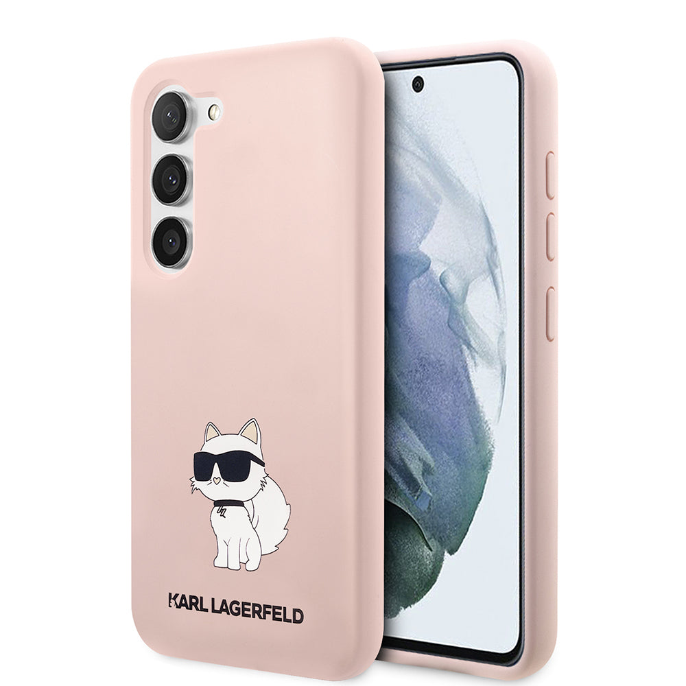 Калъф за Samsung Galaxy S23+ S916, Karl Lagerfeld, Silicone Choupette, Розов
