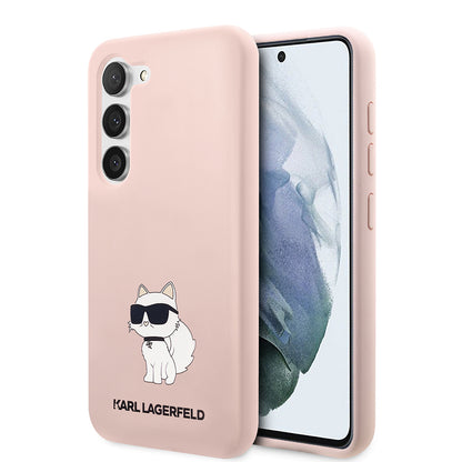 Калъф за Samsung Galaxy S23+ S916, Karl Lagerfeld, Silicone Choupette, Розов
