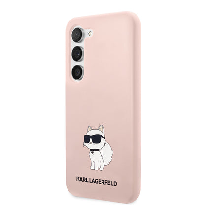 Калъф за Samsung Galaxy S23+ S916, Karl Lagerfeld, Silicone Choupette, Розов