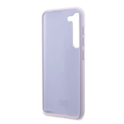 Калъф за Samsung Galaxy S23+ S916, Karl Lagerfeld, Silicone Ikonik Karl, Лилав