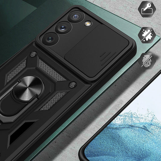 Калъф за Samsung Galaxy S23+ S916, Techsuit, CamShield, Зелен