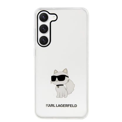 Калъф за Samsung Galaxy S23 S911, Karl Lagerfeld, Ikonik Choupette, Прозрачен
