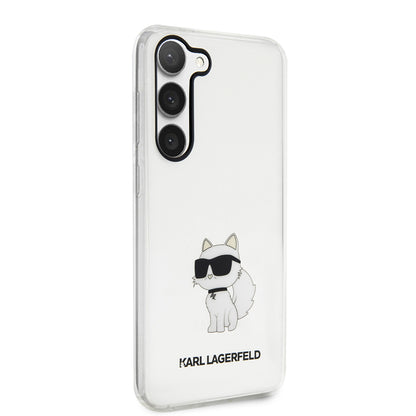 Калъф за Samsung Galaxy S23 S911, Karl Lagerfeld, Ikonik Choupette, Прозрачен